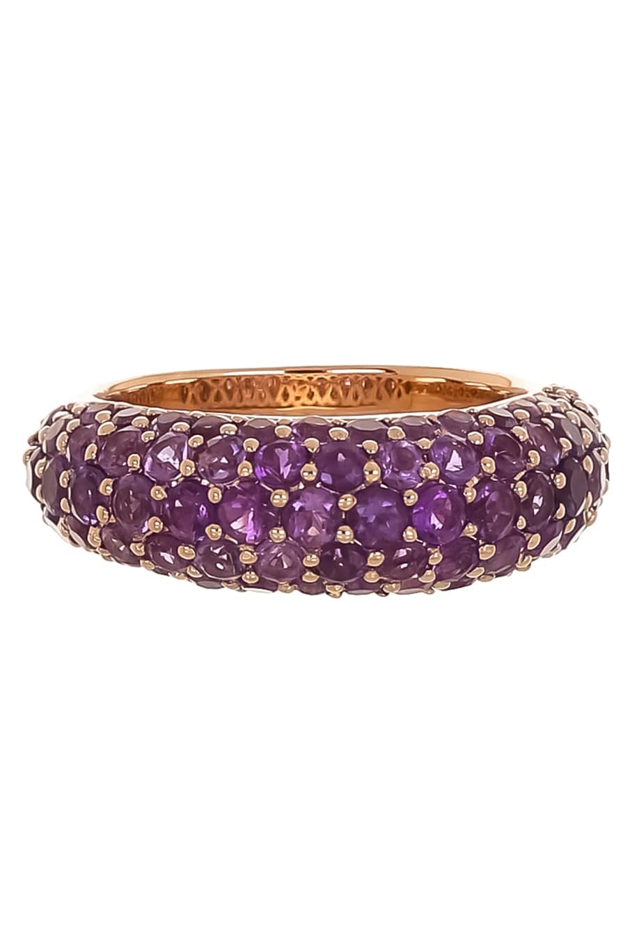 PIRANESI-Amethyst Dome Ring-ROSE GOLD