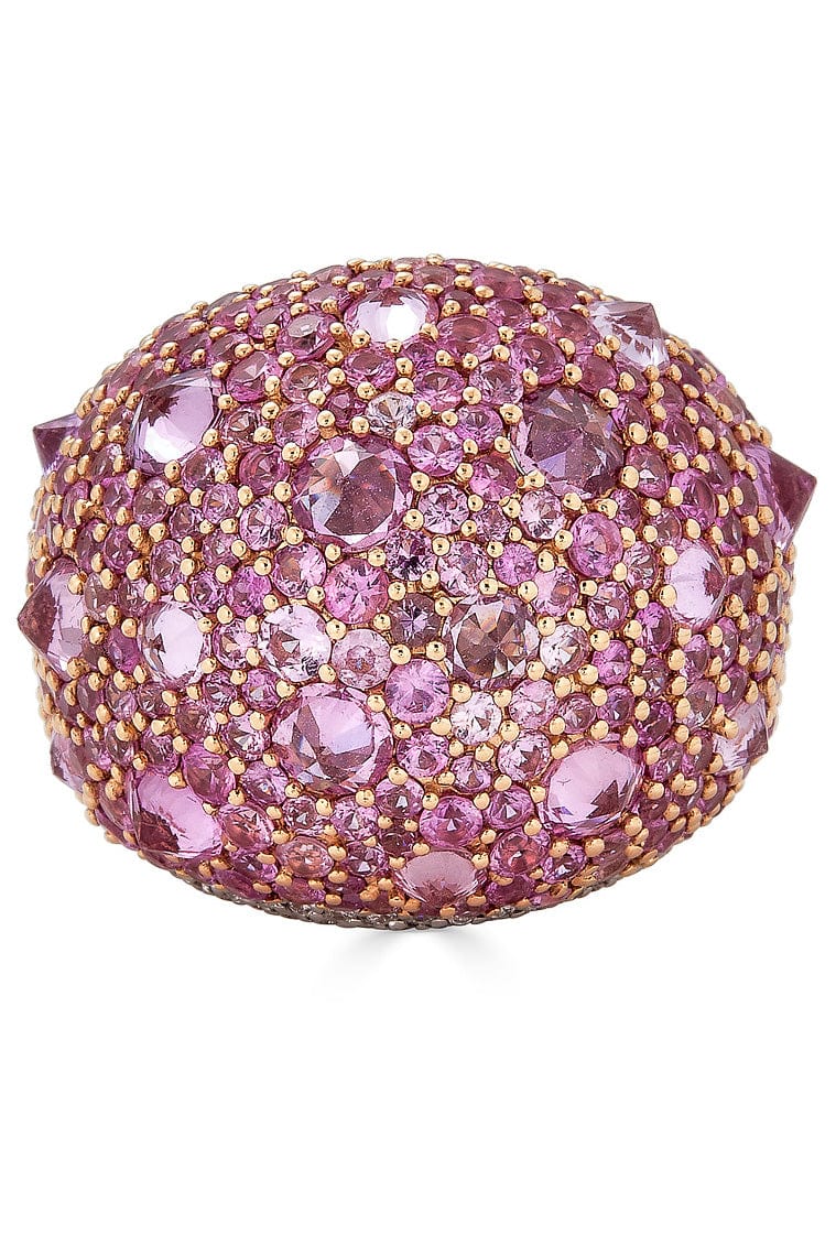 PIRANESI-Pink Sapphire Dome Ring-ROSE GOLD