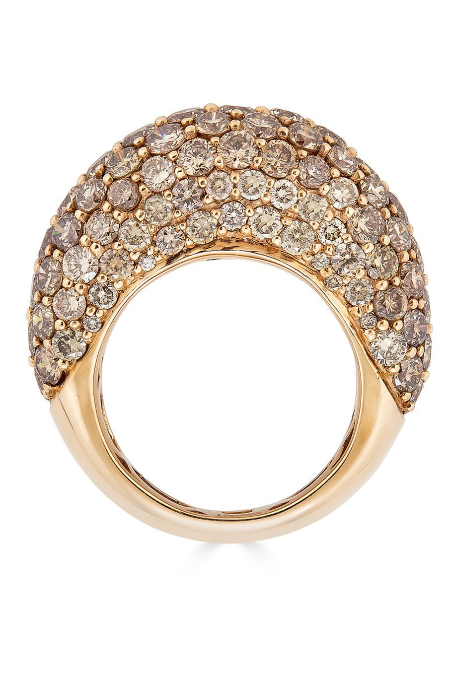 PIRANESI-Champagne Diamond Ring-ROSE GOLD