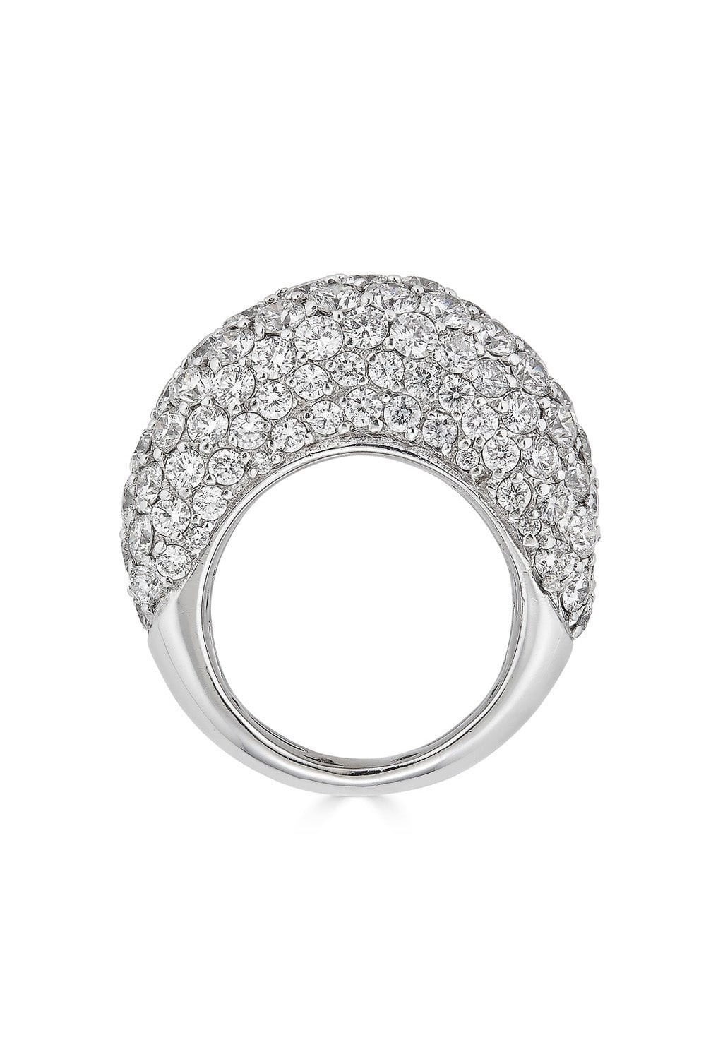 PIRANESI-Diamond Dome Ring-WHITE GOLD