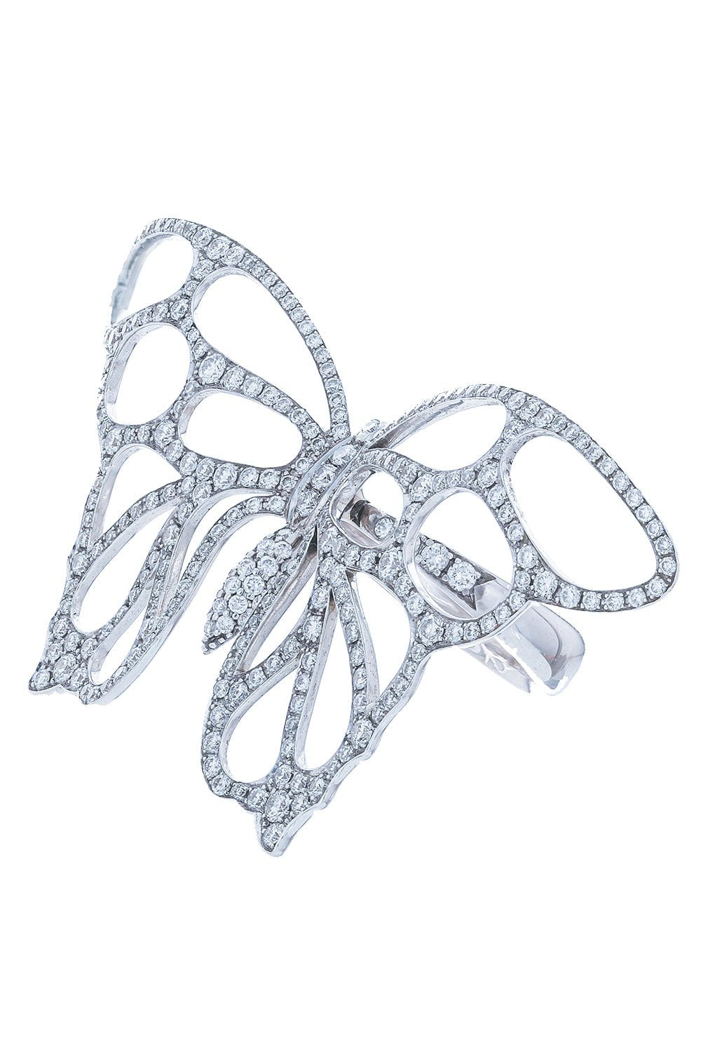 PIRANESI-Diamond Butterfly Ring-WHITE GOLD