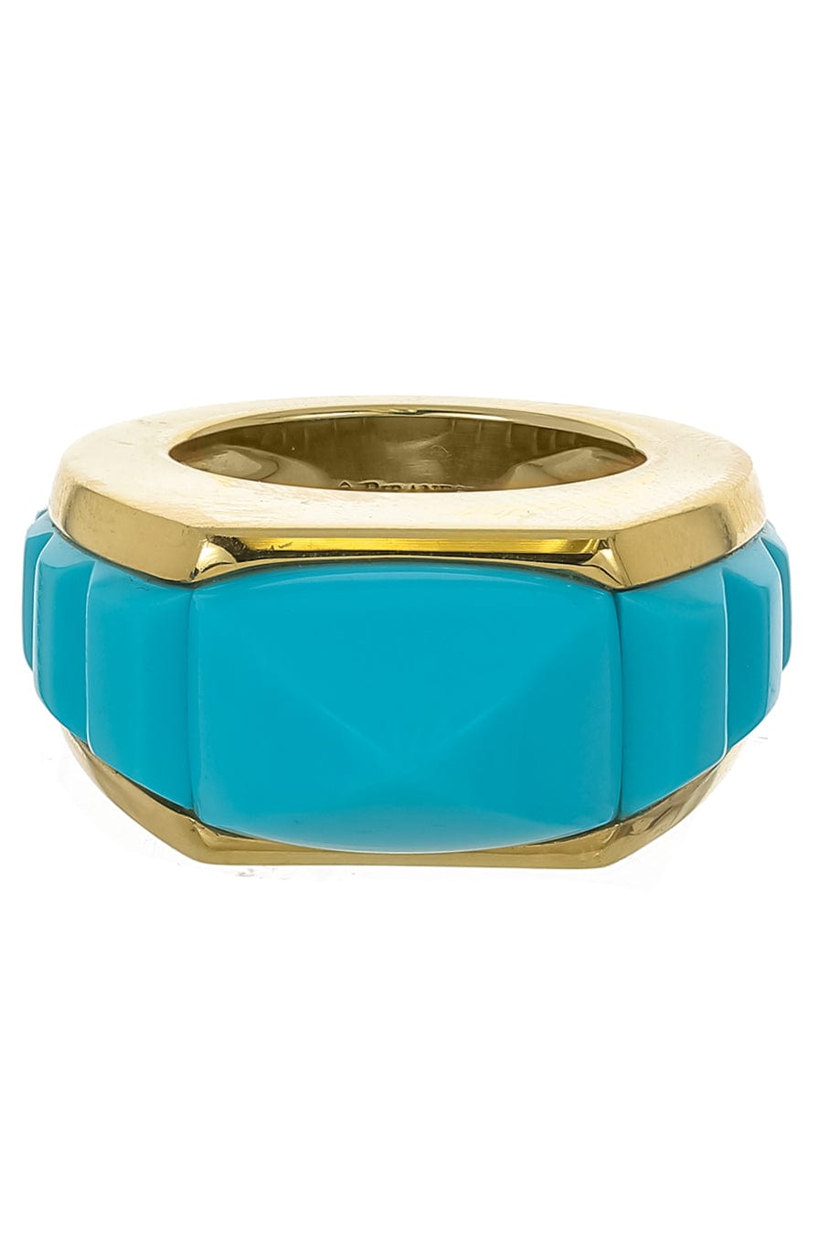 PIRANESI-Turquoise Sugarloaf Ring-YELLOW GOLD