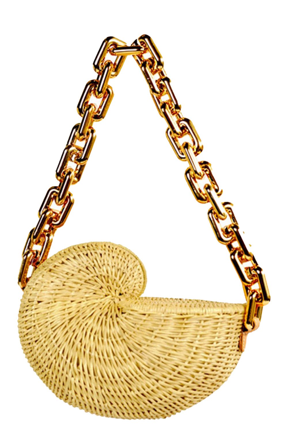POOLSIDE-The Anna Conch Bag-NATURAL