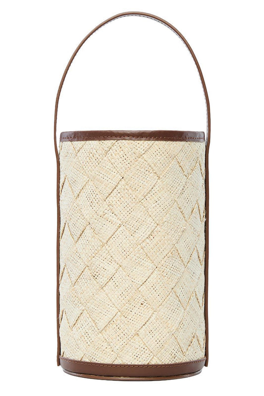 The Cylinder Bucket Bag-BROWN-HANDBAGTOP HANDLE-POOLSIDE