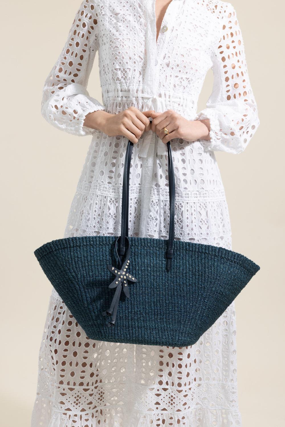 The East West Charm Tote - All Navy-BLUE-HANDBAGTOTES-POOLSIDE