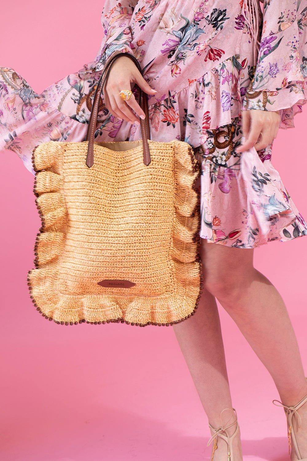 POOLSIDE-Il Songo North South Tote-NATURAL