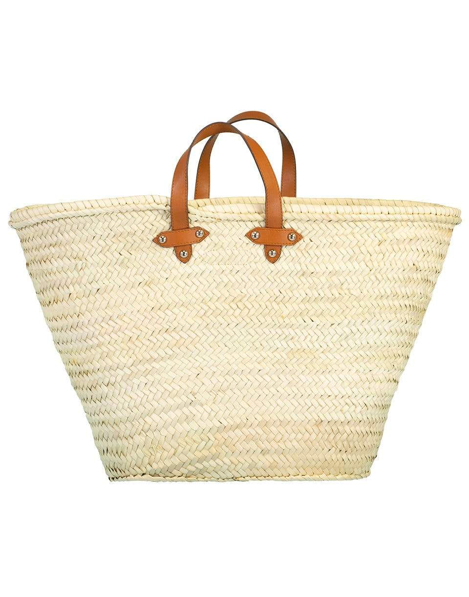 POOLSIDE-Large Studded Beach Tote-NATURAL