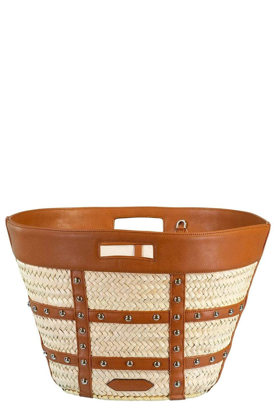 POOLSIDE-Medium Caged Tote-NATURAL