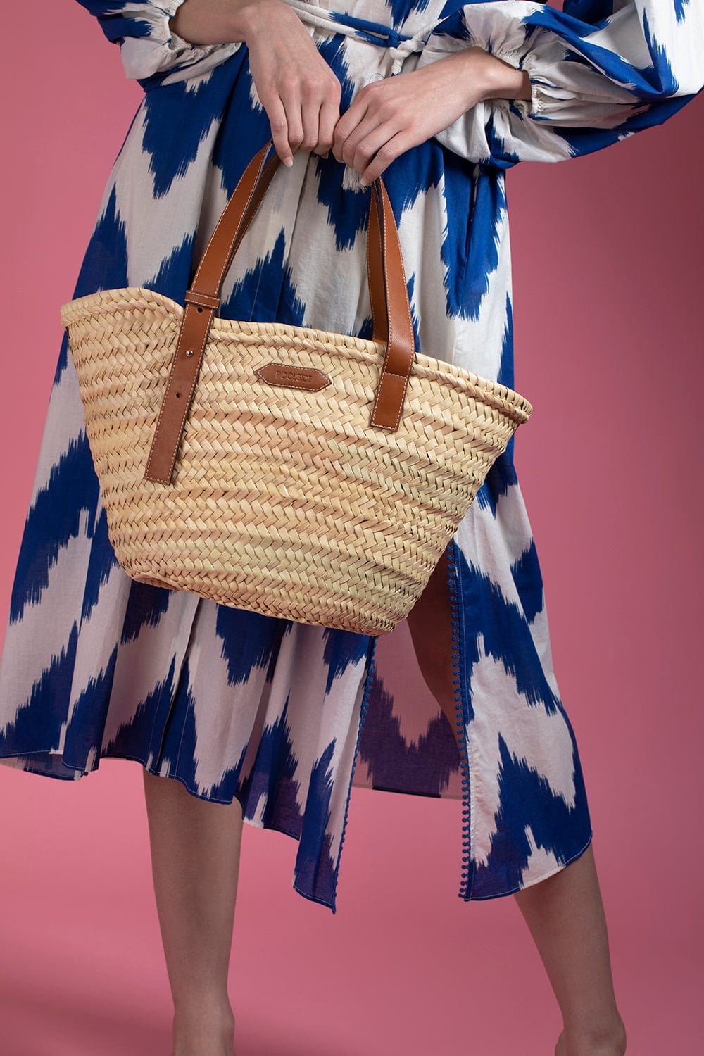 POOLSIDE-Classic Beach Side Tote - Naples-TAN