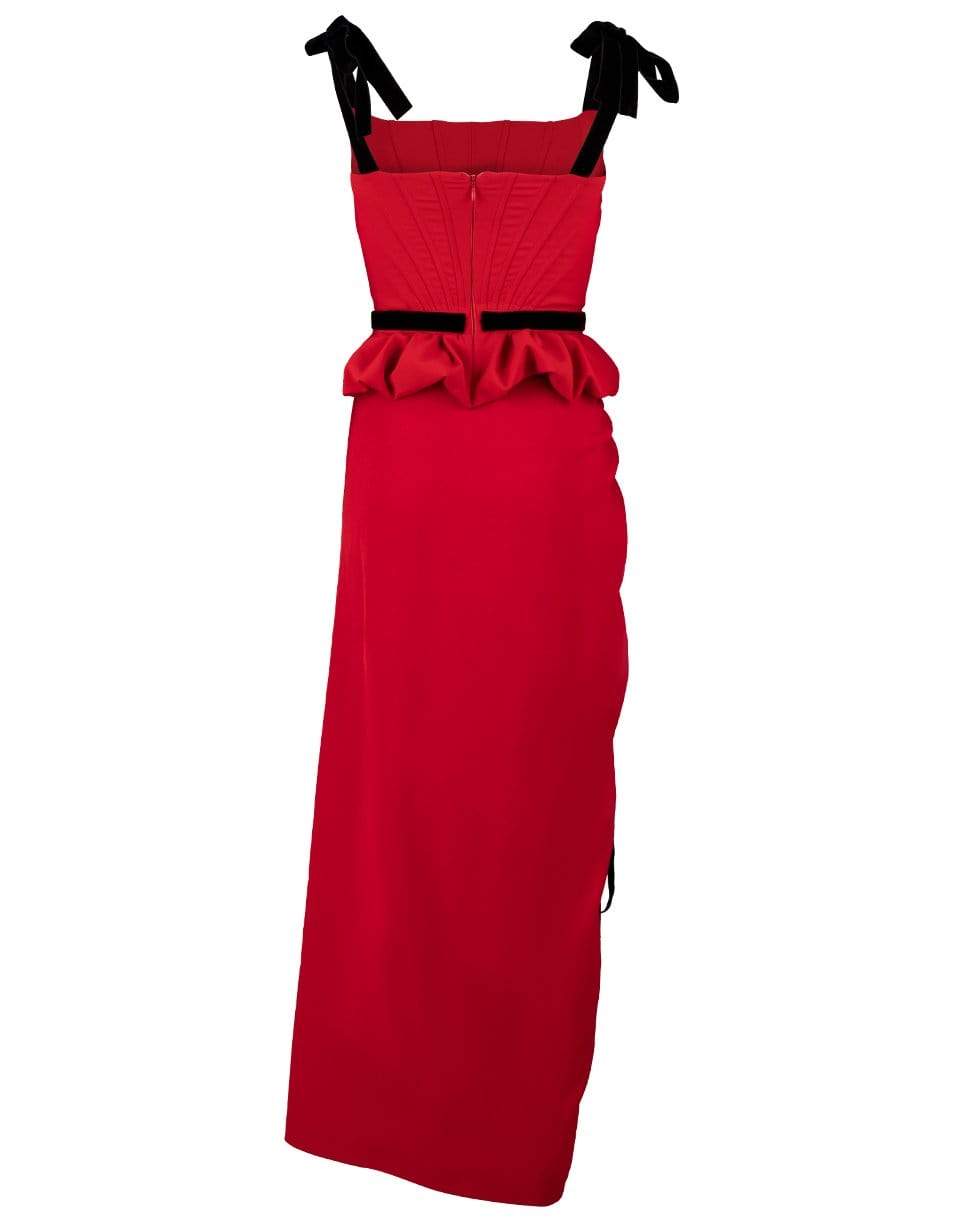 PRABAL GURUNG-Corset Peplum Top-