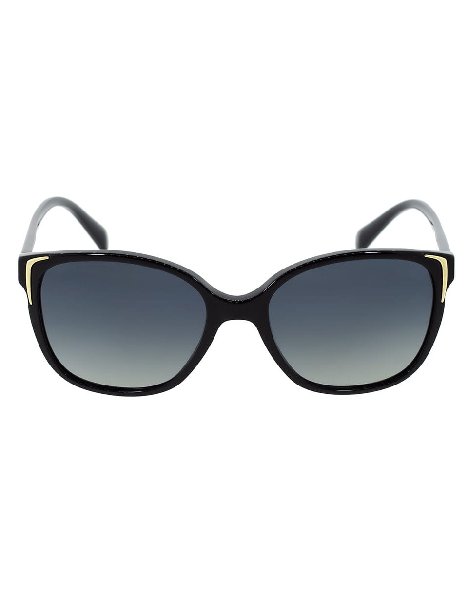 PRADA-Black Polarized Sunglasses-BLACK