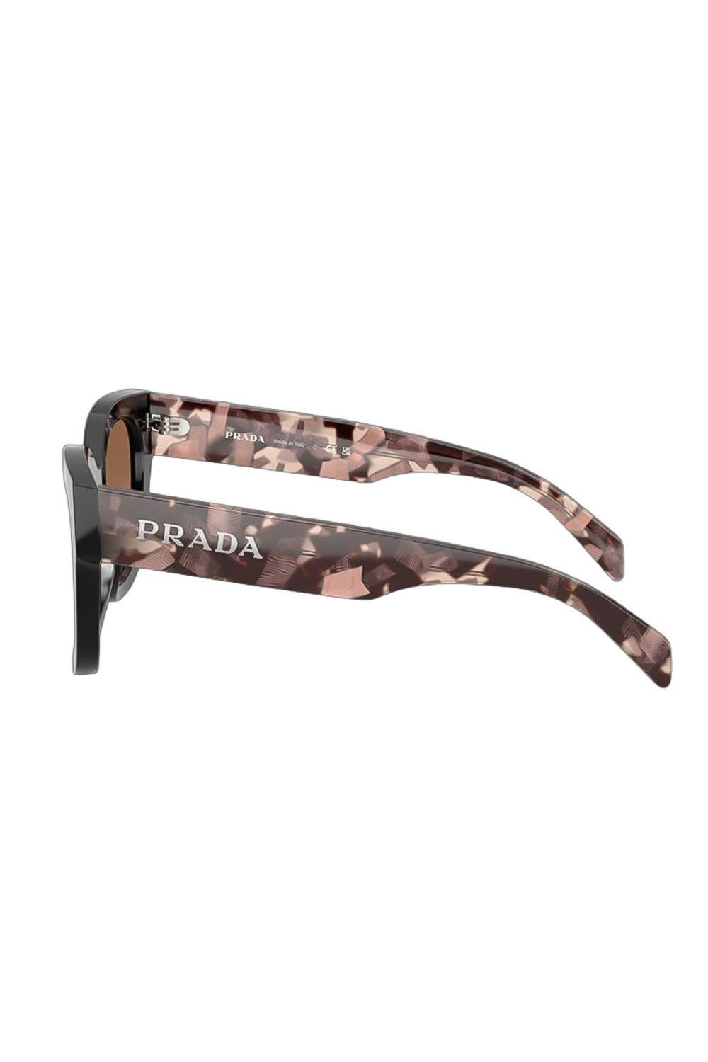 Round Sunglasses-BLACK-ACCESSORIESUNGLASSES-PRADA