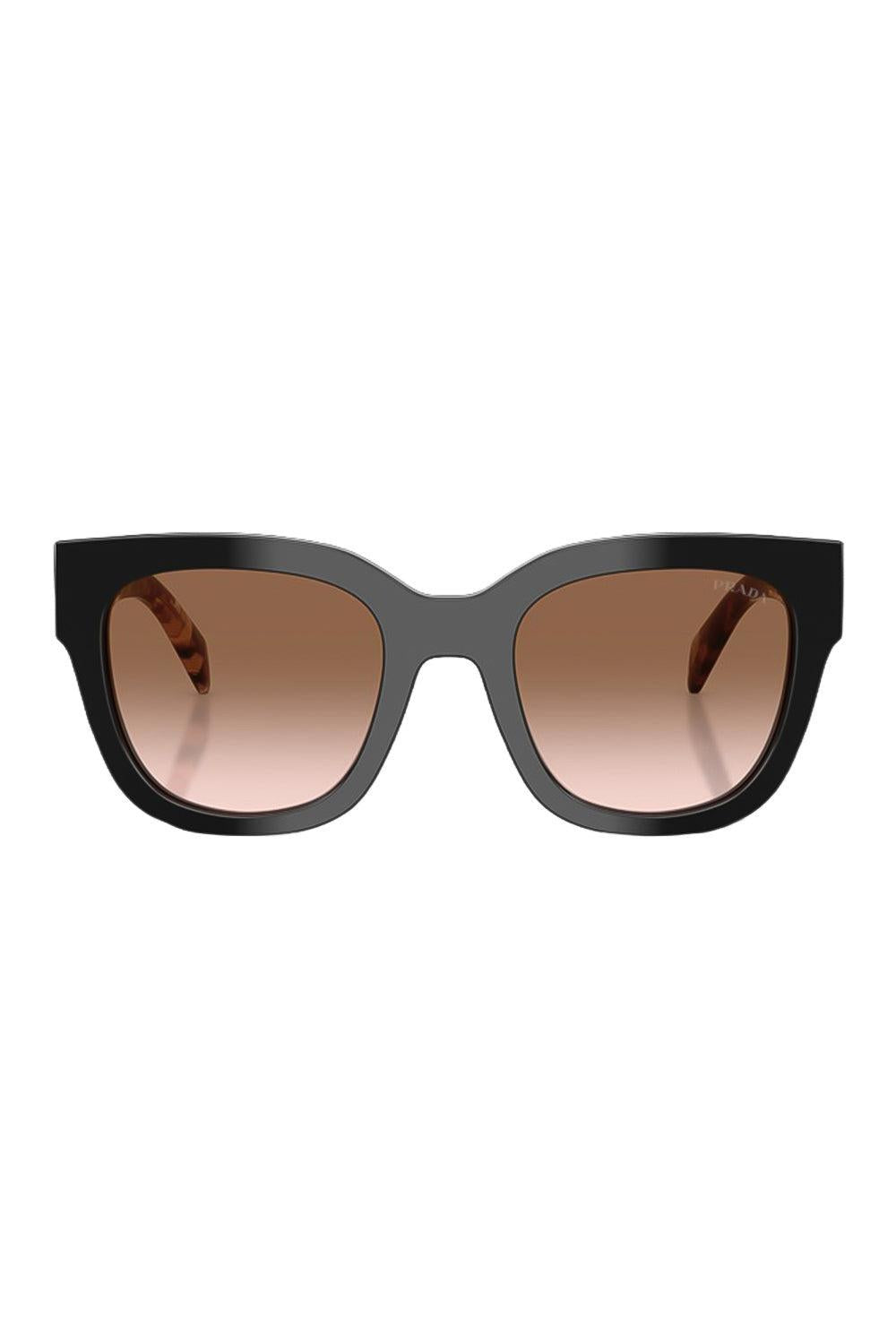 Round Sunglasses-BLACK-ACCESSORIESUNGLASSES-PRADA