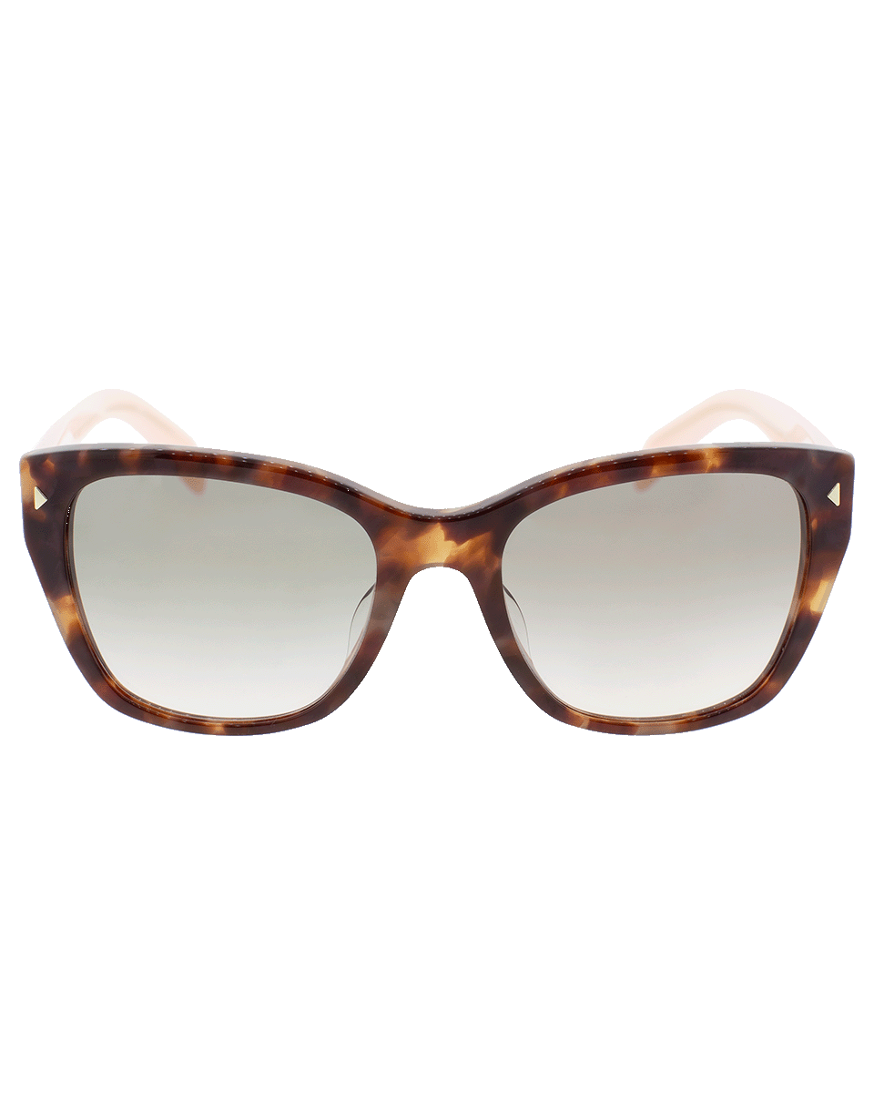 PRADA-Heritage Spotted Sunglasses-BRN/PNK