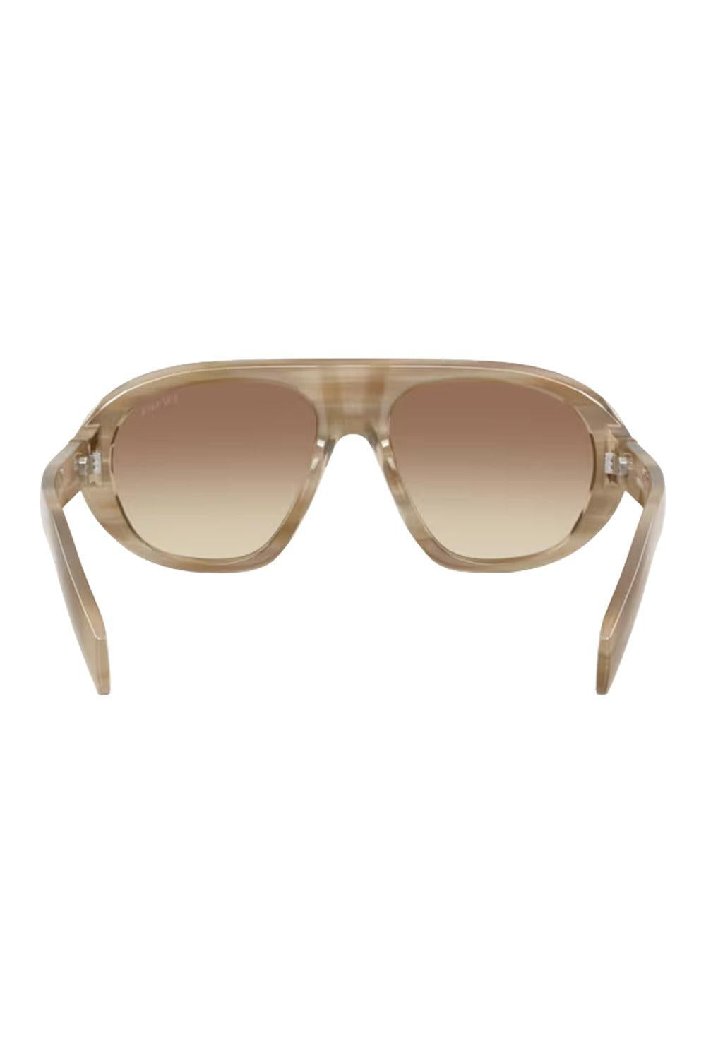 Oversized Aviator Sunglasses-CREAM-ACCESSORIESUNGLASSES-PRADA