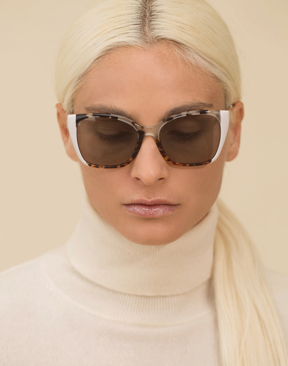 PRADA Havana Cat Eye Sunglasses Women\'s Prada Monochrome Pr 14ws Women Havana Cat Eye Sunglasses  main image 2