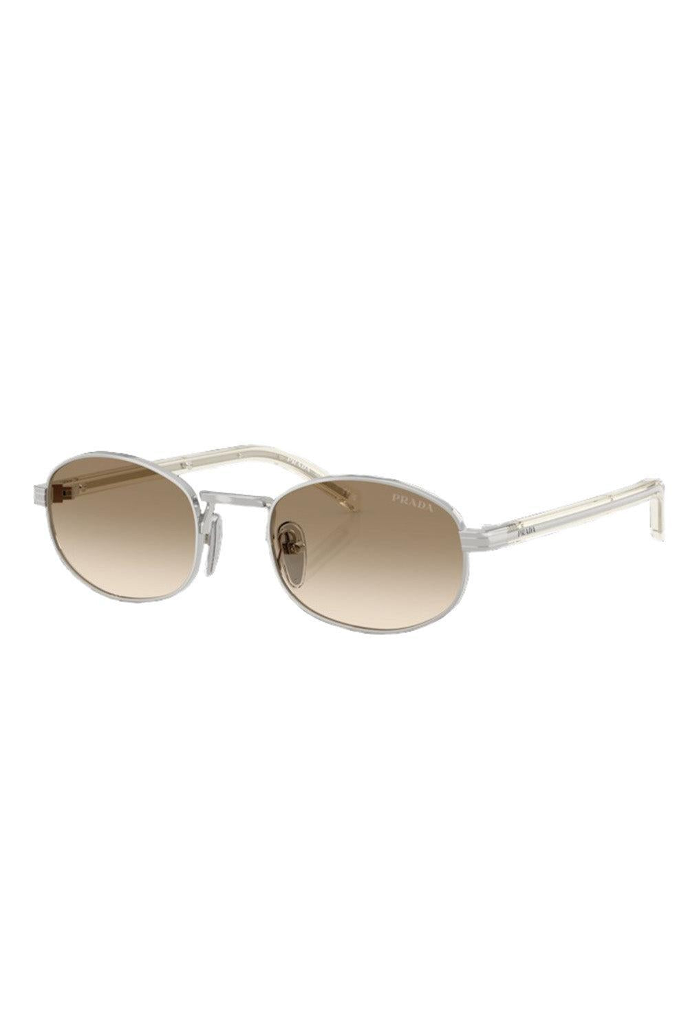 Round Gradient Sunglasses-SLV/BRN-ACCESSORIESUNGLASSES-PRADA