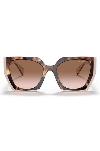 Gradient Rectangular Sunglasses - Tortoise Caramel | PRADA  display picture 1