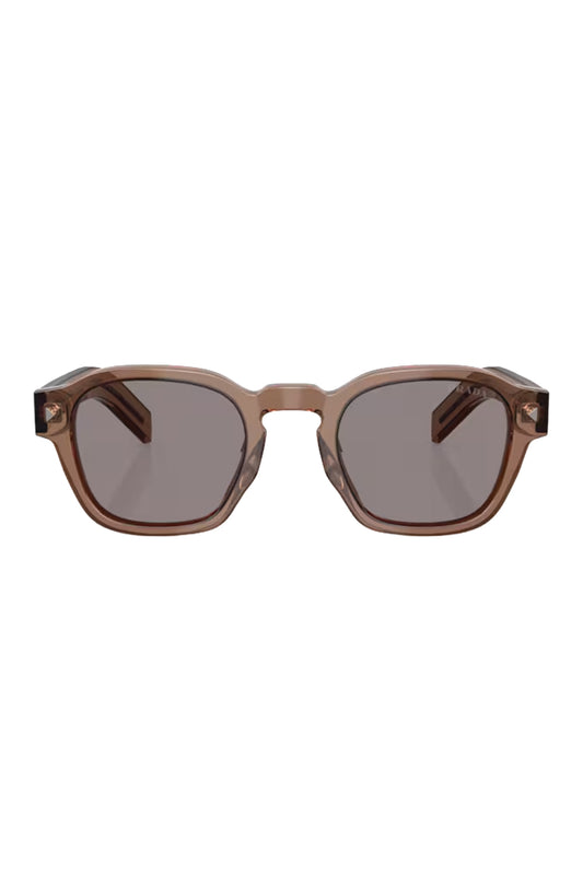 Bold Round Sunglasses - Transparent Clay