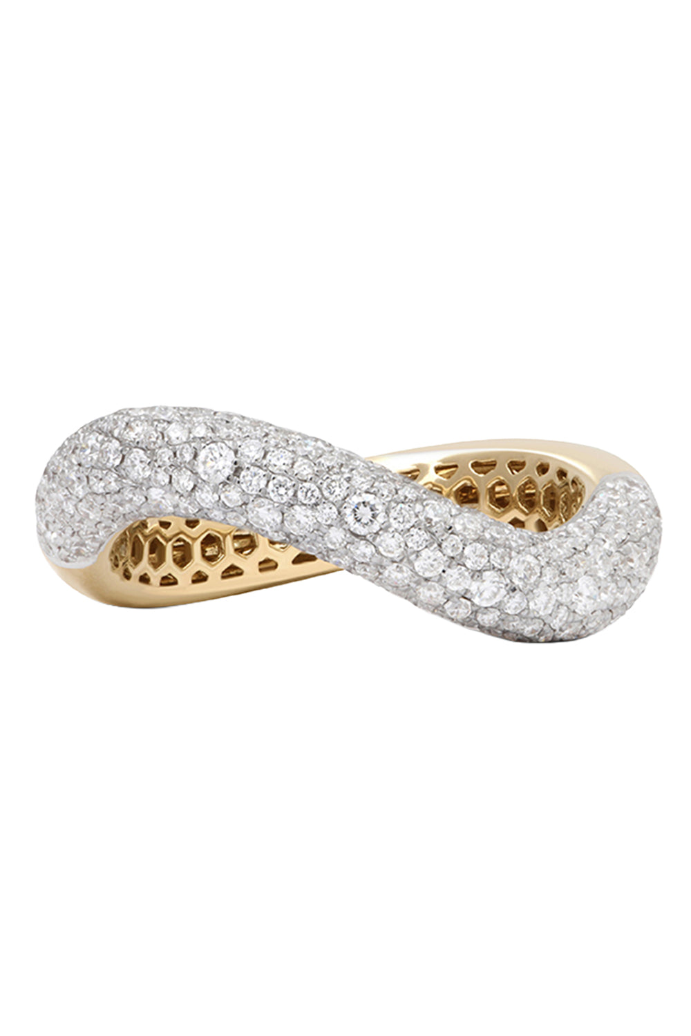 Diamond Pave Thin Illusion Ring