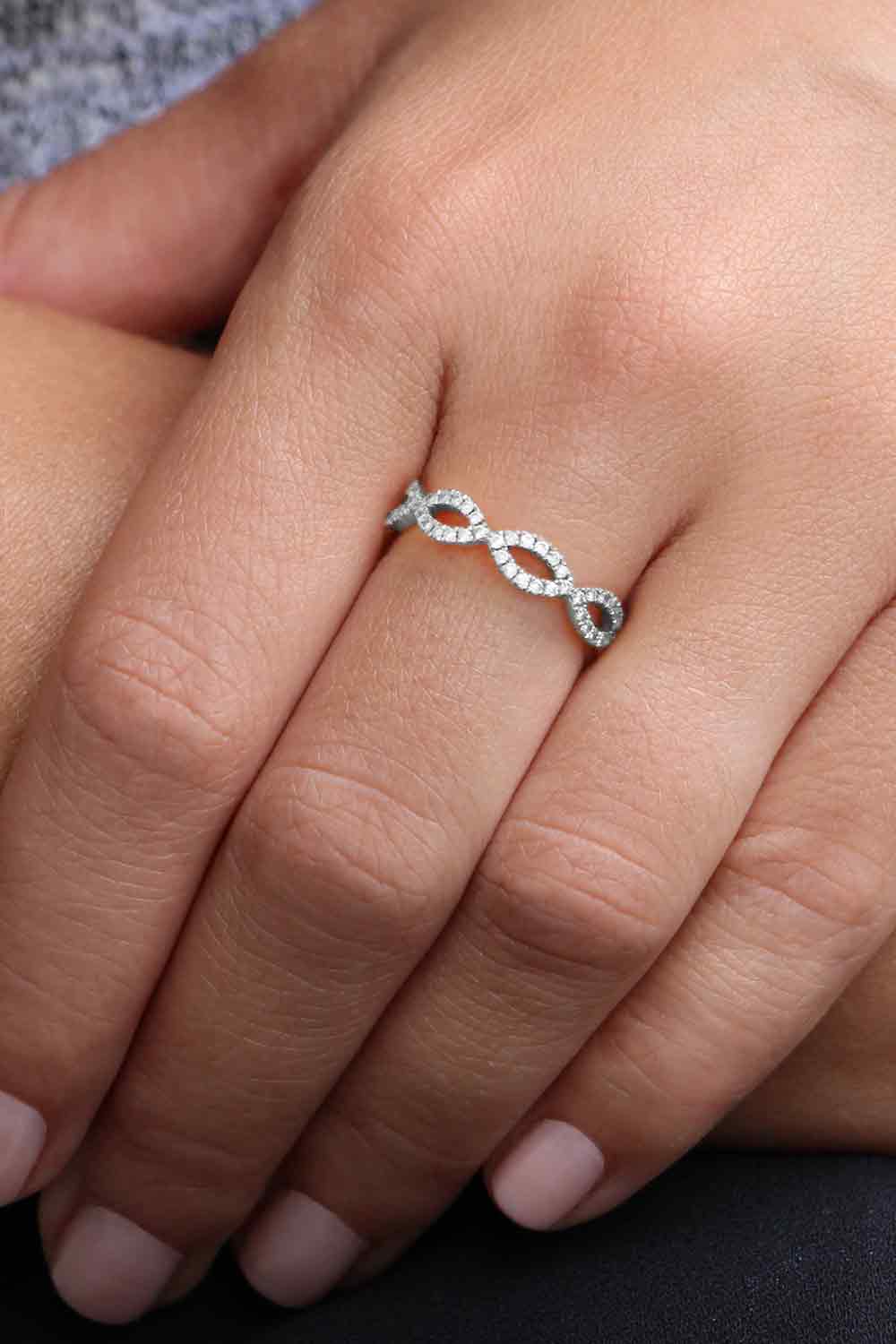 Diamond Sophie Ryan Infinity Ring-WHITE GOLD-6-JEWELRYFINE JEWELRING-DANA REBECCA DESIGNS