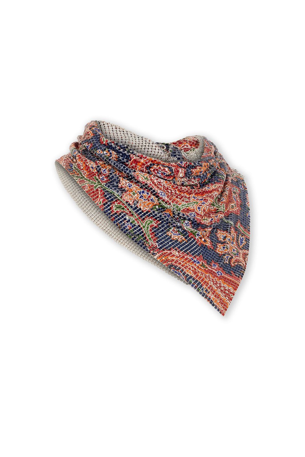 RABANNE-Mesh Scarf-CCHMRCRM