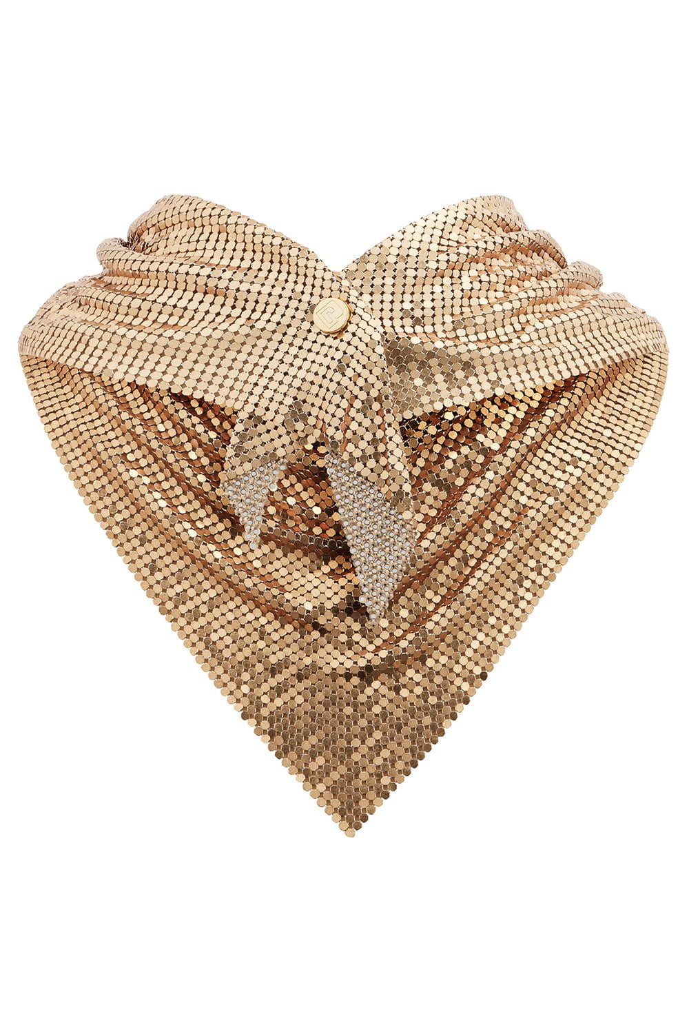 RABANNE-Pixel Scarf - Gold-GOLD