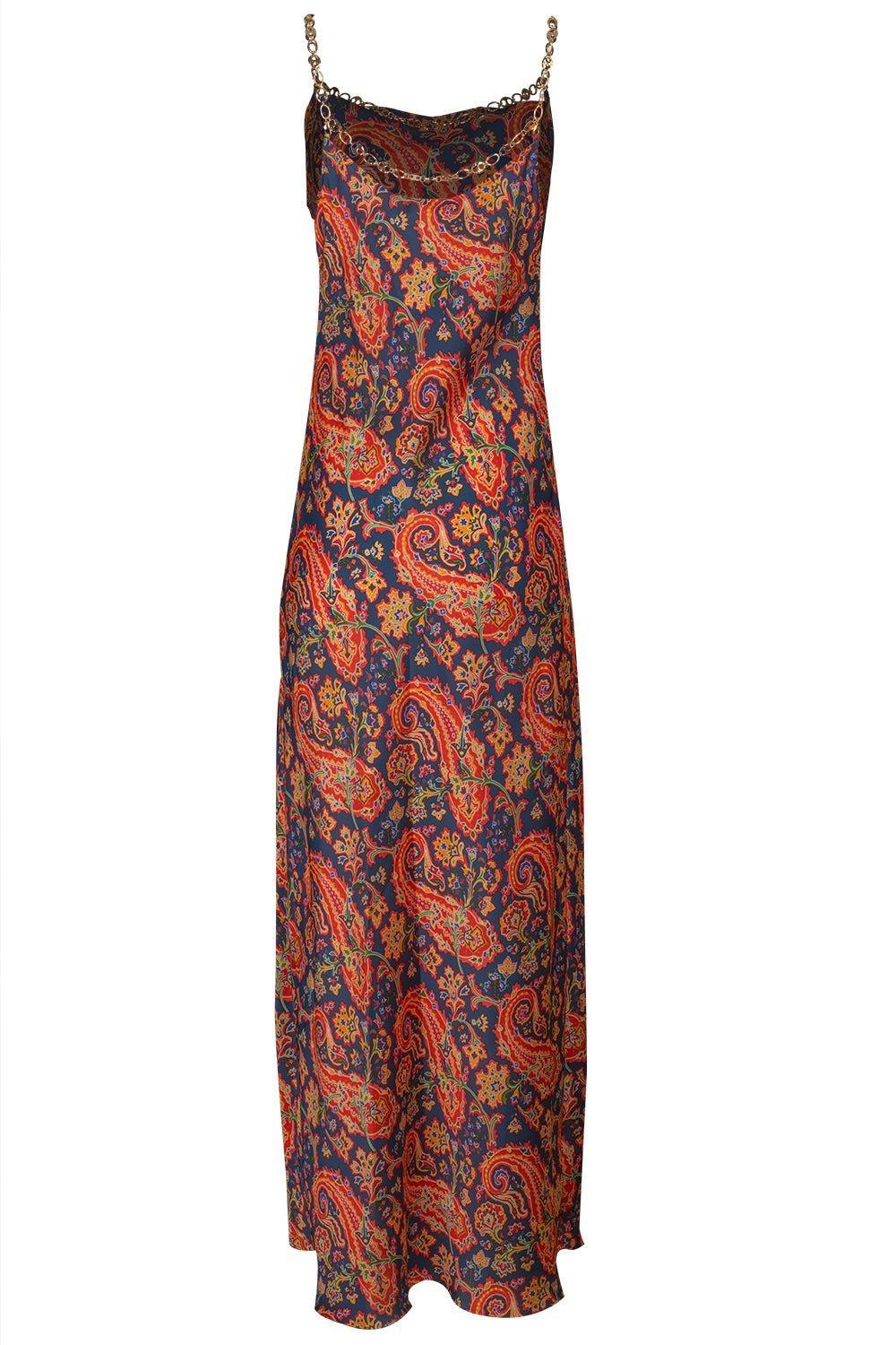 RABANNE-Scoop Neck Slip Dress-