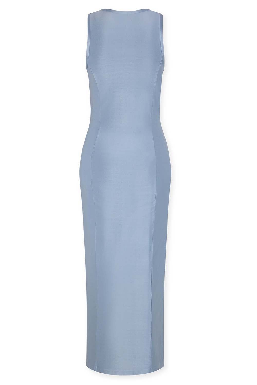 RABANNE-Sleeveless Faded Pression Dress-