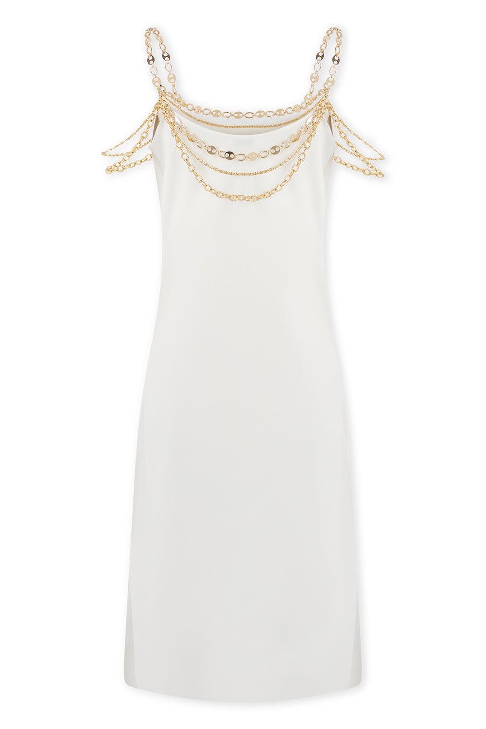 RABANNE-Chain Slip Dress-
