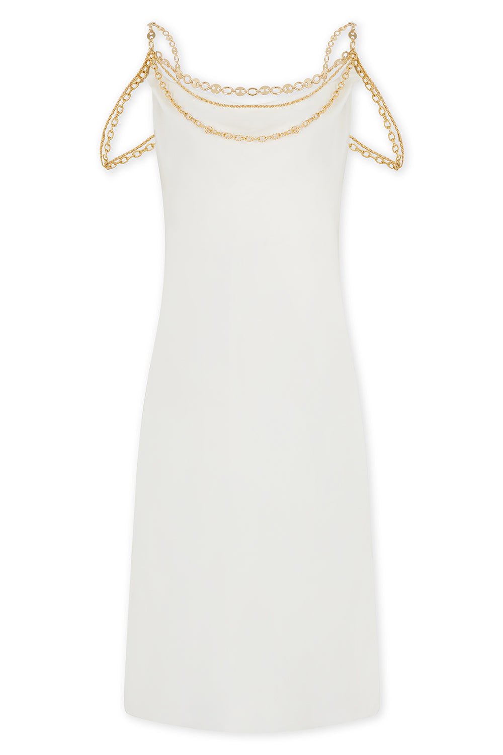 RABANNE-Chain Slip Dress-