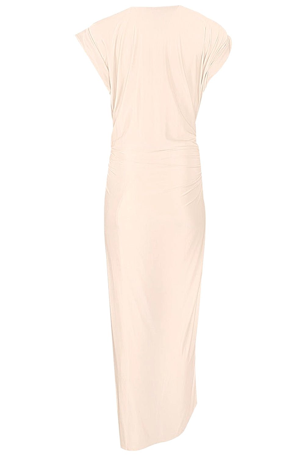 RABANNE-Cap Sleeve Midi Dress-