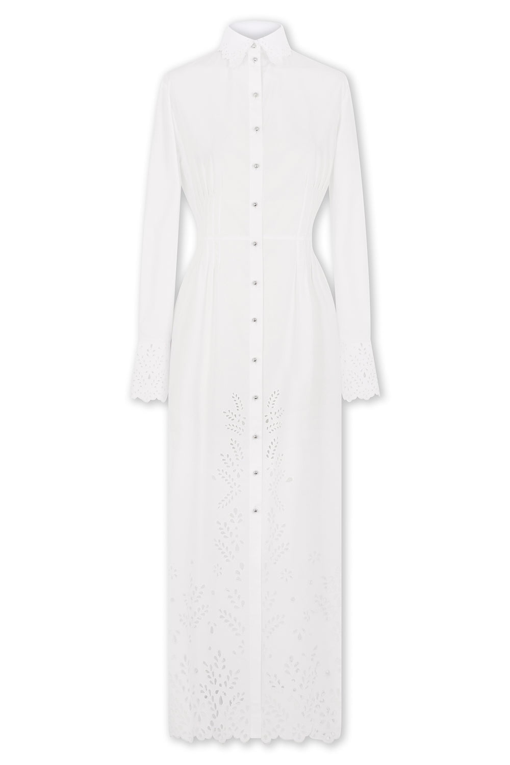 RABANNE-Button Front Midi Dress-