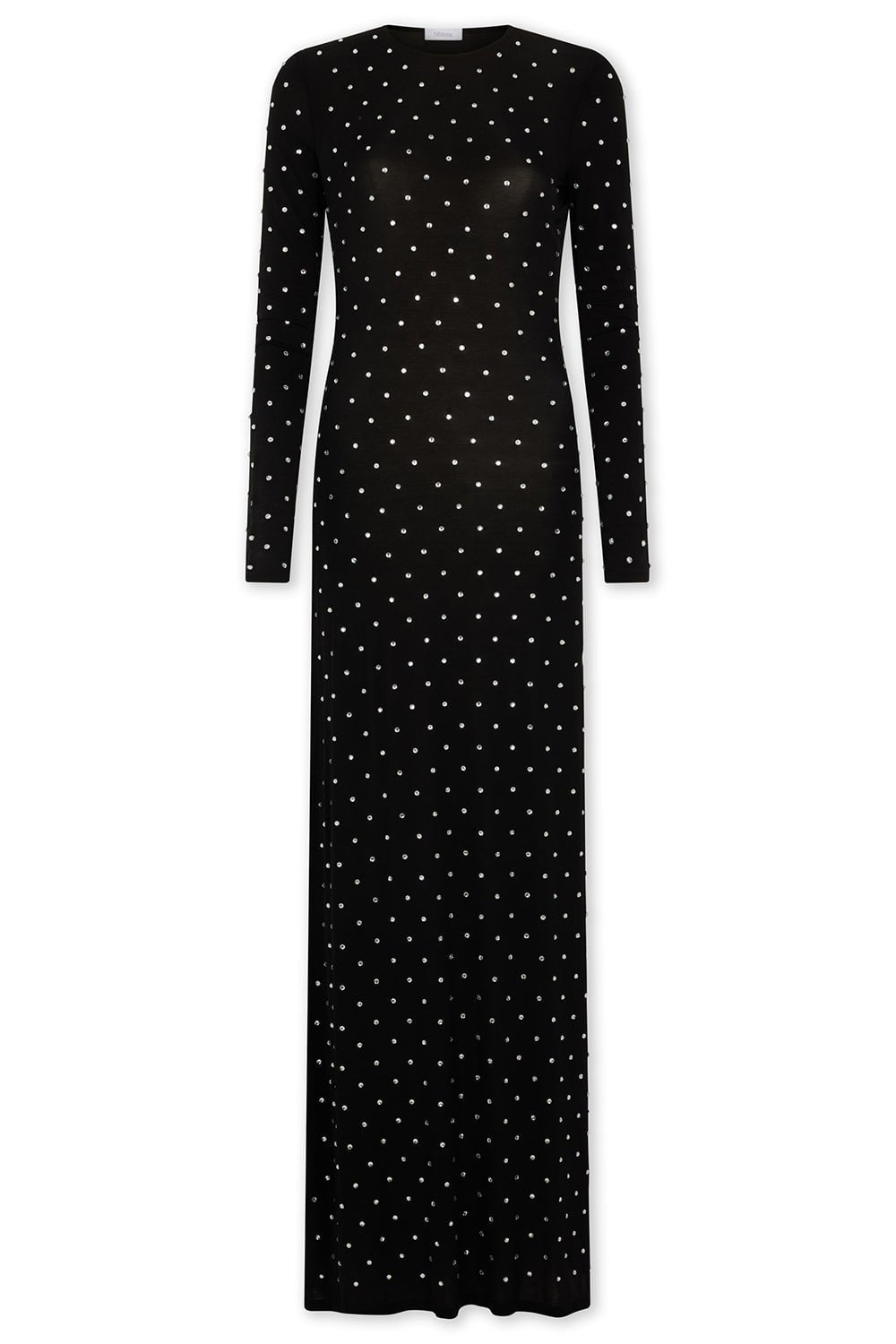 RABANNE-Crystal Embellished Long Dress-