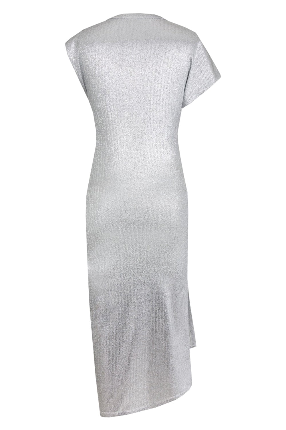 RABANNE-Cap Sleeve Ruched Dress-
