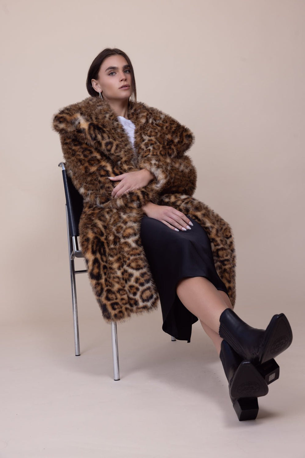 Manteau Rebecca Taylor En Fausse Fourrure - Taille 8 - Marron - Vintage - Très Bon état