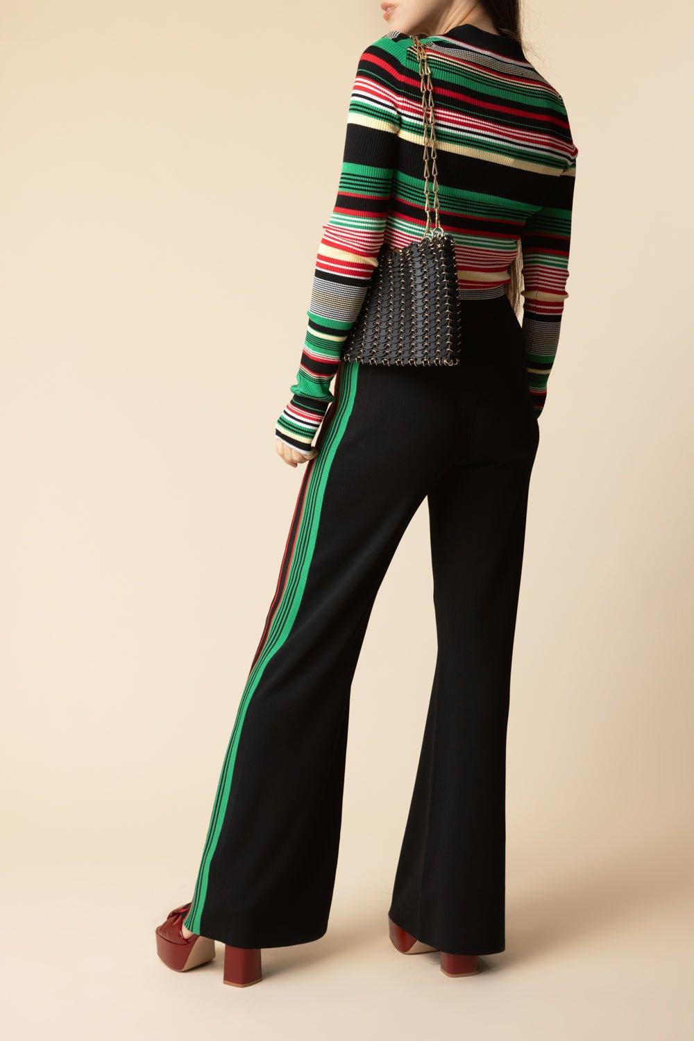 RABANNE-Side Striped Pant-