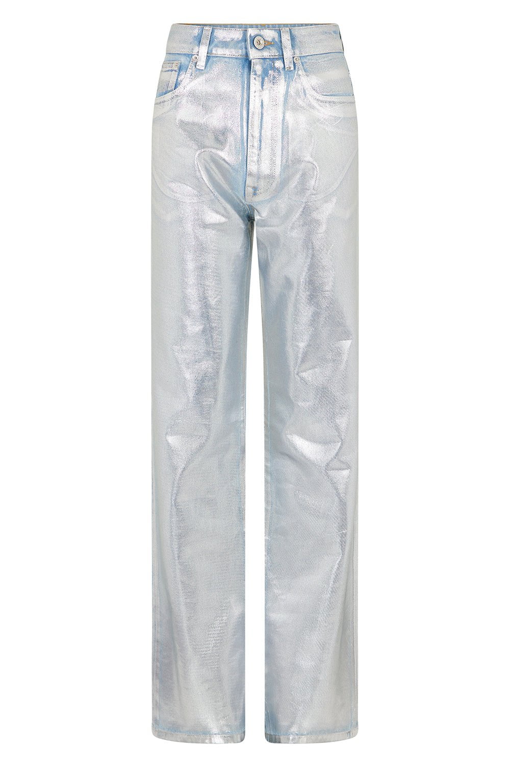 RABANNE-Metallic Jeans-