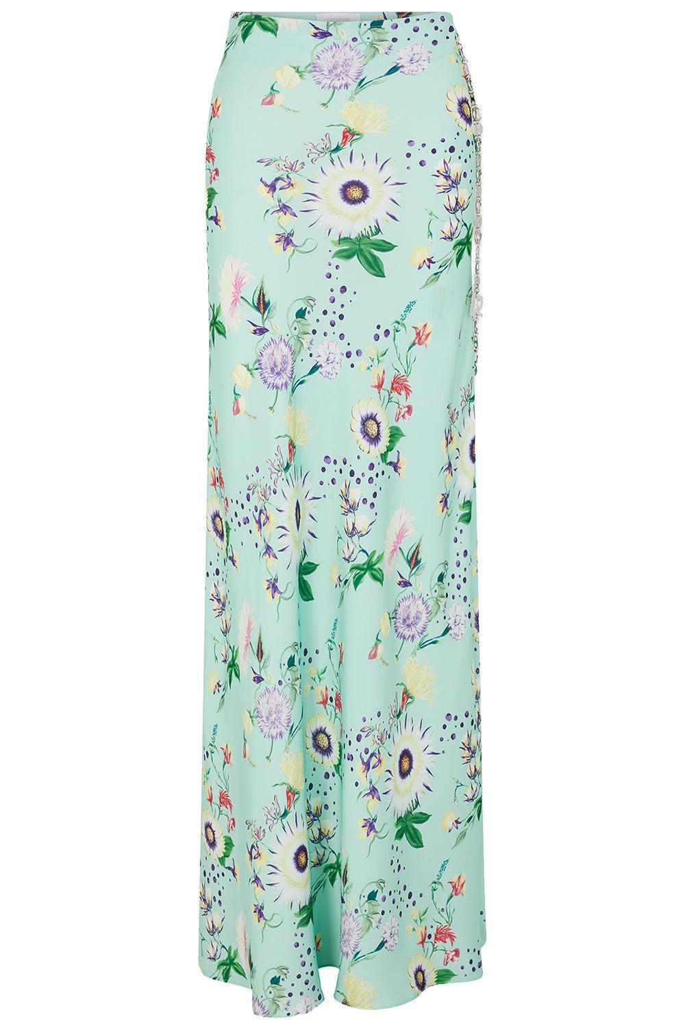 Satin Maxi Skirt-GRNPRORG-36-CLOTHINGSKIRTMAXI-RABANNE