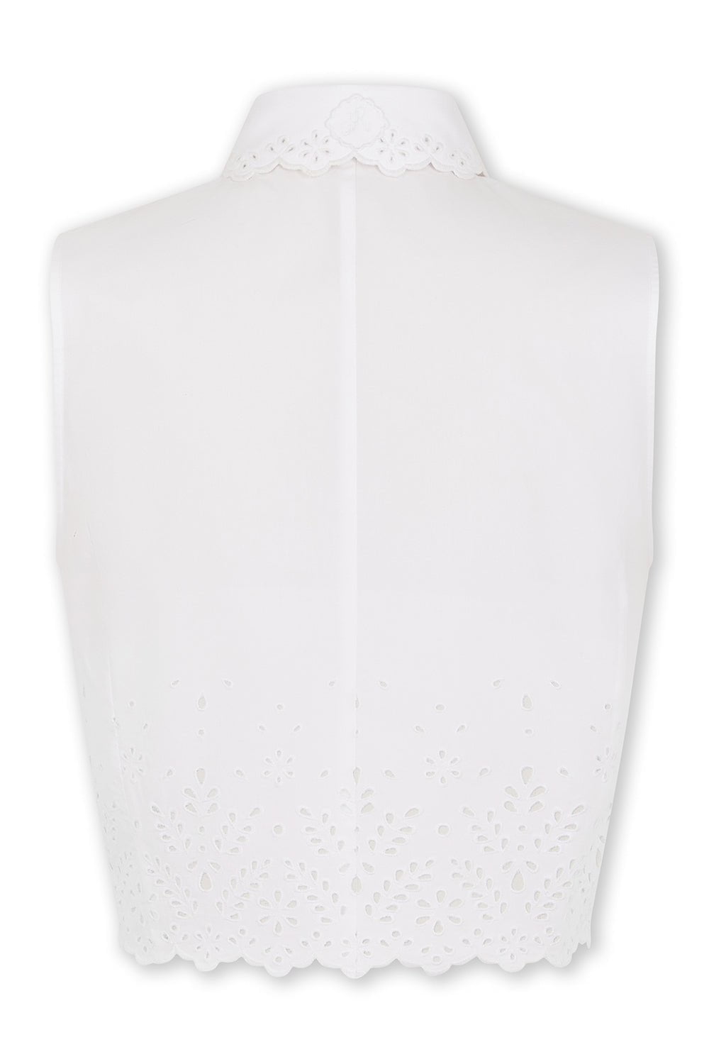 RABANNE-Sleeveless Crop Top-