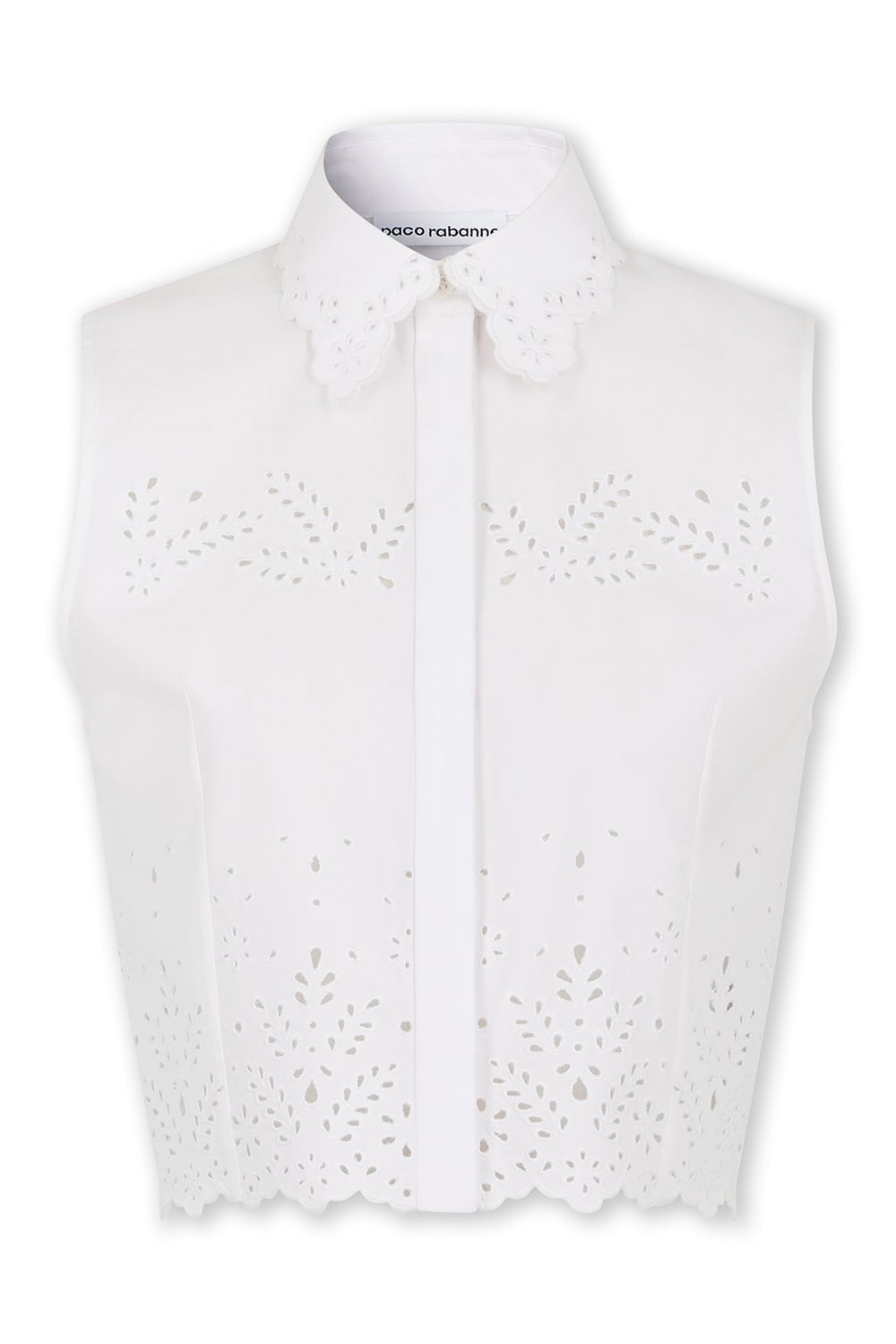 RABANNE-Sleeveless Crop Top-