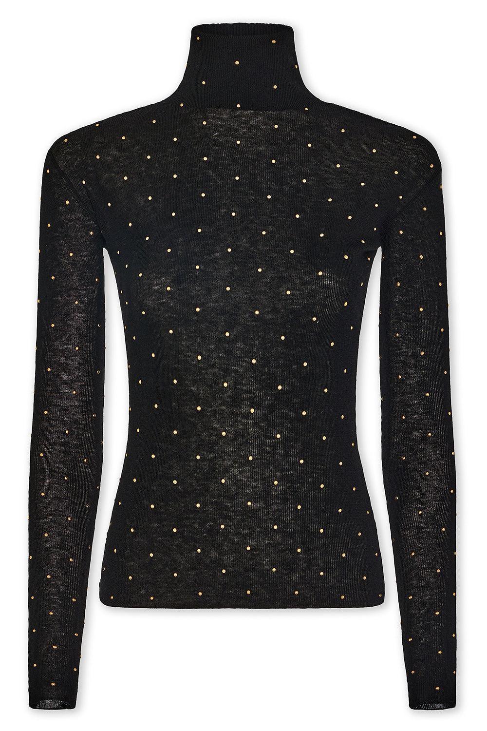 Second Skin Turtle-Neck Top-BLACK-S-CLOTHINGTOPKNITS-RABANNE