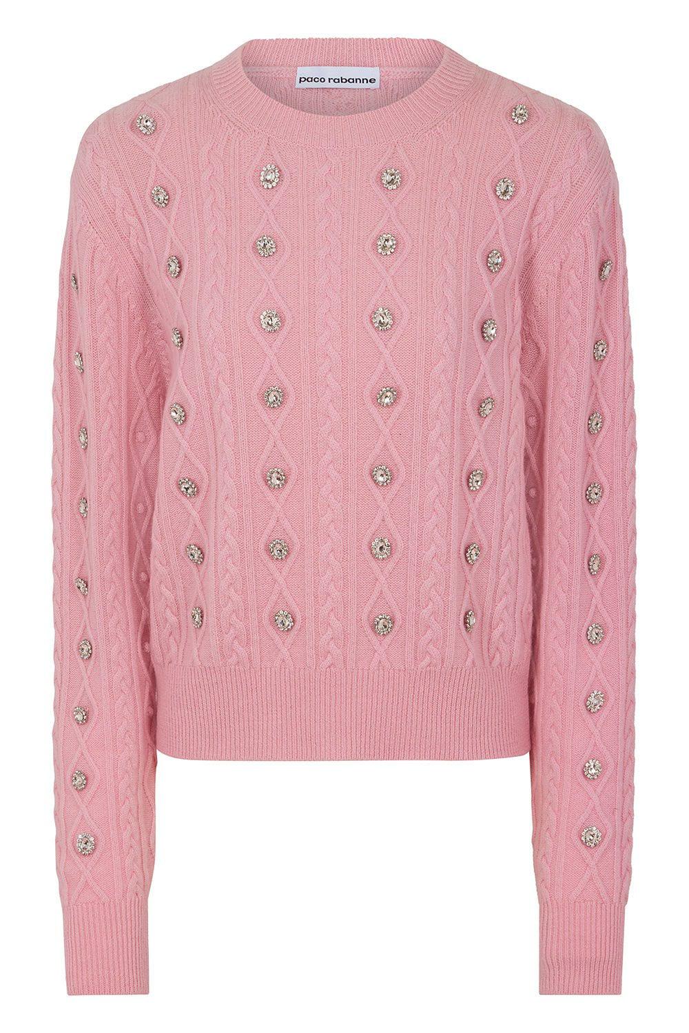 RABANNE-Pull Over Cardigan - Powder Pink-