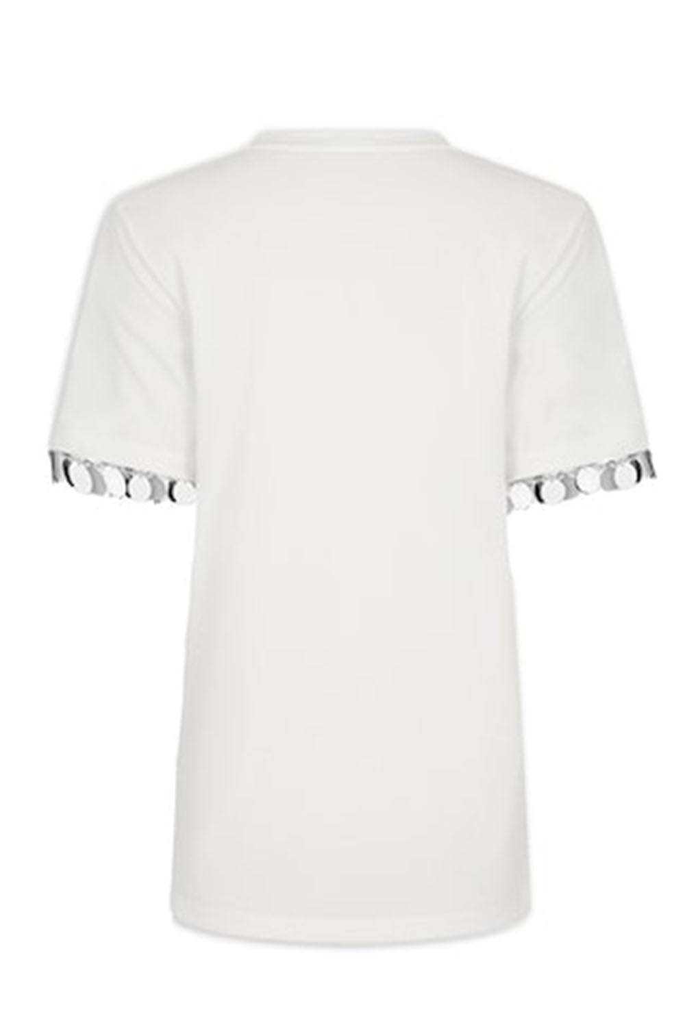 RABANNE-Mirror Effect Short Sleeve Tee-