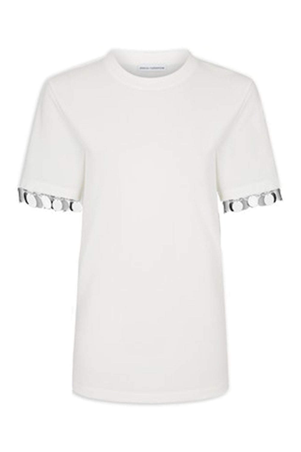 RABANNE-Mirror Effect Short Sleeve Tee-