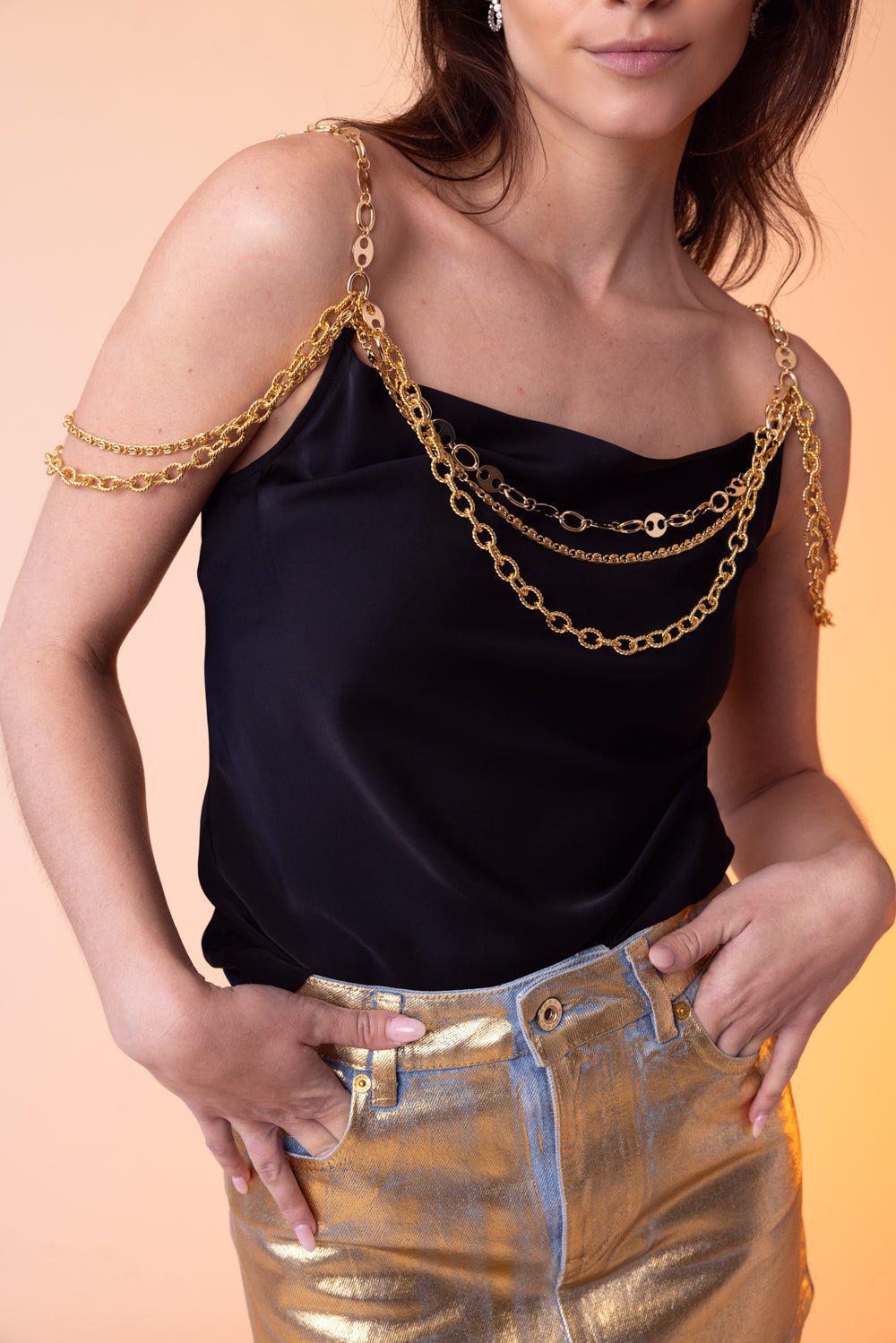 RABANNE-Chain Detail Cami-