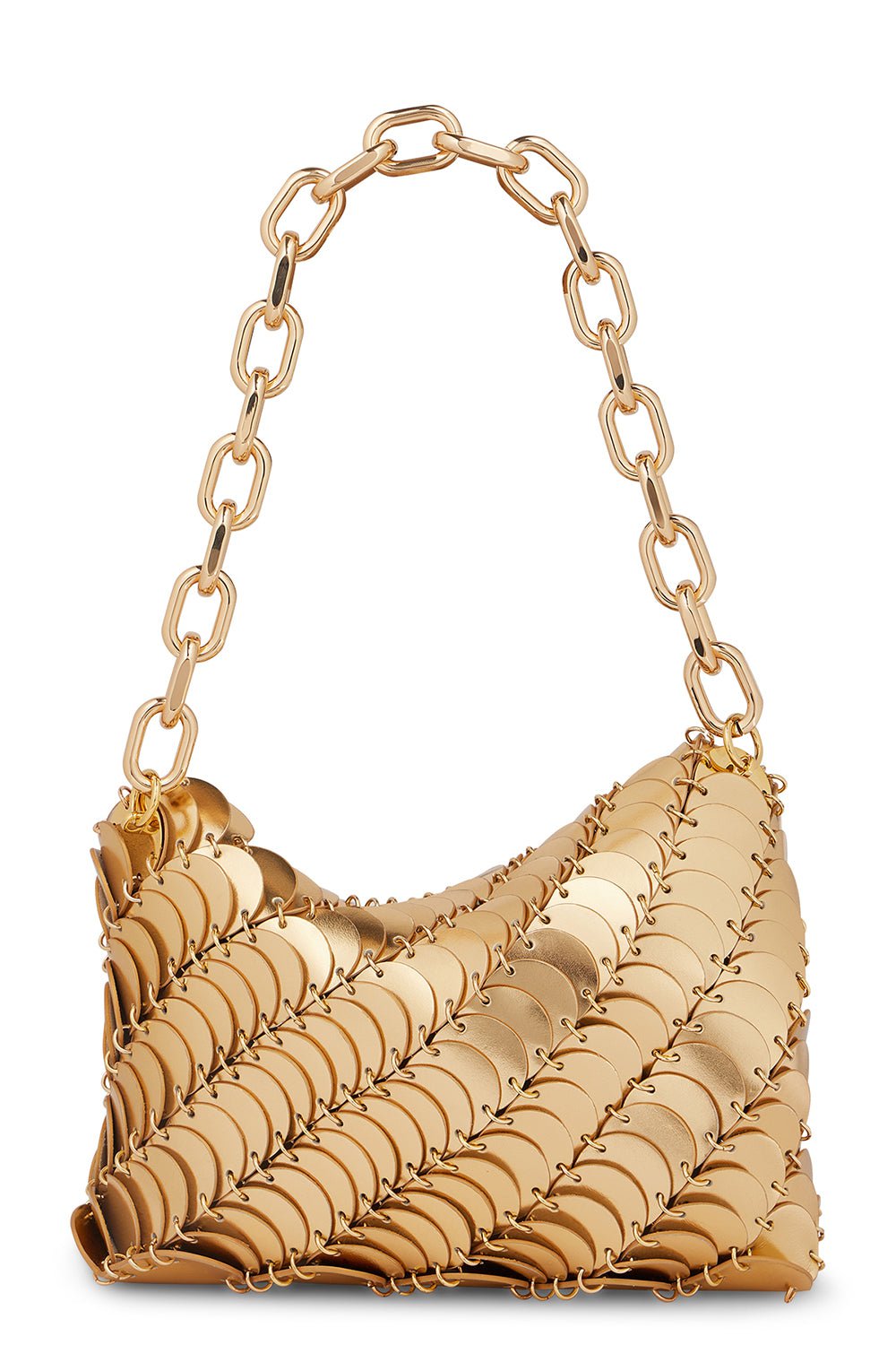 RABANNE-Paco Clutch Bag - Gold-GOLD