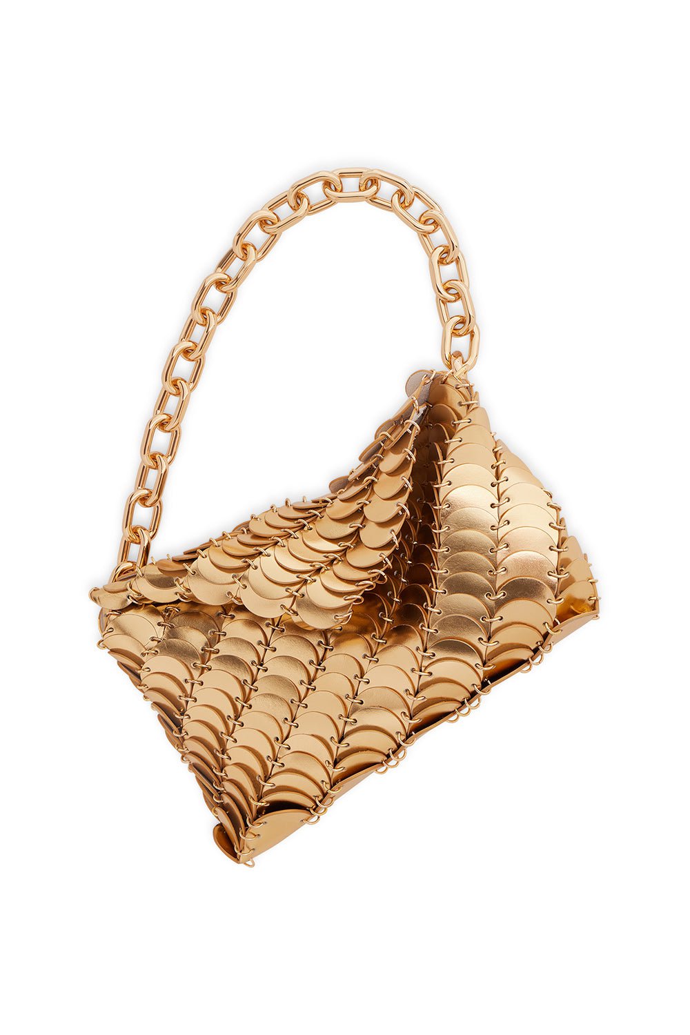 RABANNE-Paco Clutch Bag - Gold-GOLD