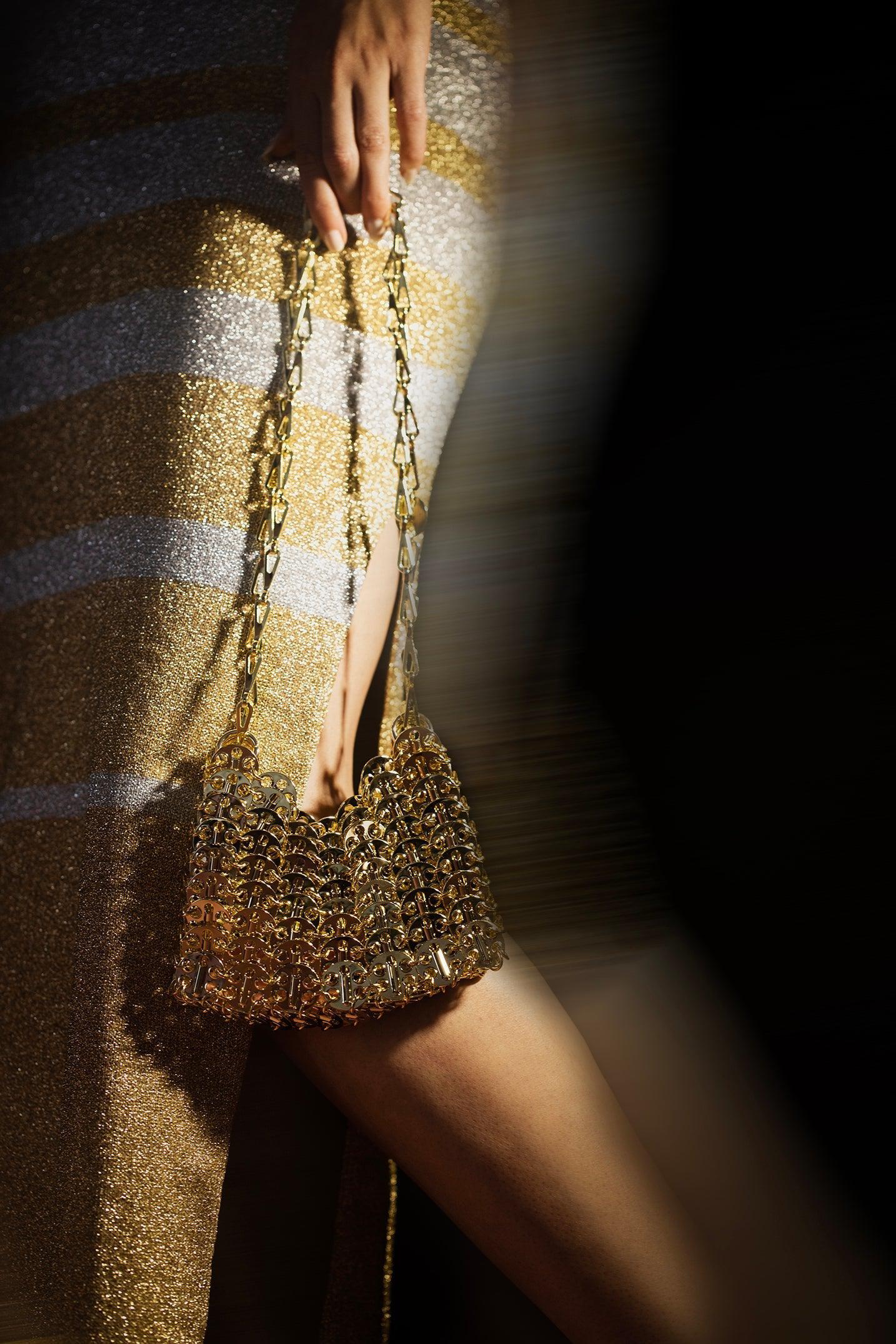RABANNE-1969 Nano Handbag-LT GOLD