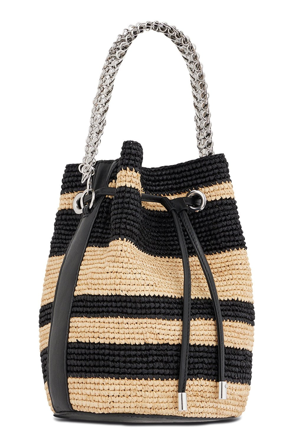 RABANNE-Bourse Bag-NATURAL/BLACK